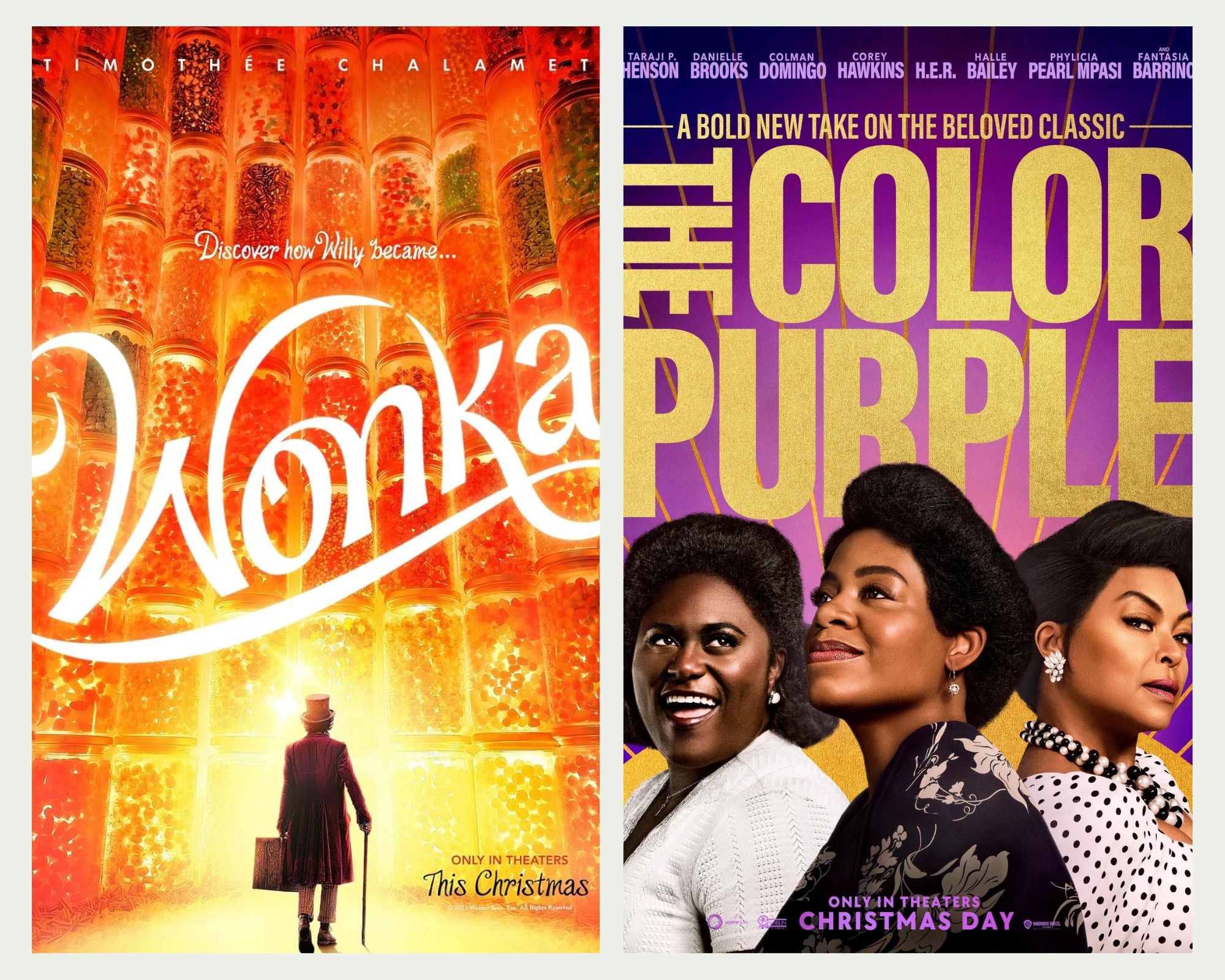 Wonka và The Color Purple được kỳ vọng sẽ mang đến thành công. Ảnh IMDb