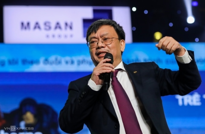 Ông Nguyễn Đăng Quang tại phiên họp thường niên của Masan 2020. Ảnh: Quỳnh Trần