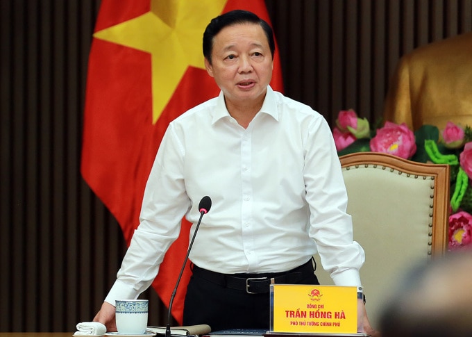 Phó thủ tướng Trần Hồng Hà. Ảnh: Minh Khôi