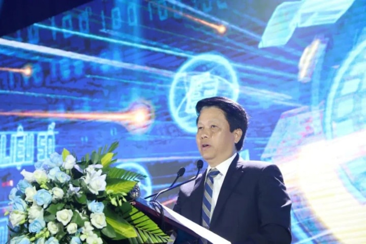 Ông Phạm Tiến Dũng - Phó Thống đốc Ngân hàng Nhà nước phát biểu tại hội thảo.