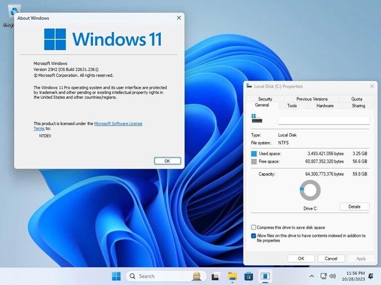 Windows Tiny 11 minimalist version updated to version 23H2, capacity  reduced by 20%, VN-Zoom
