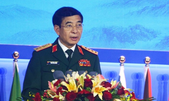 Bộ trưởng Phan Văn Giang phát biểu tại Diễn đàn Hương Sơn Bắc Kinh hôm 30/10. Ảnh: TTXVN