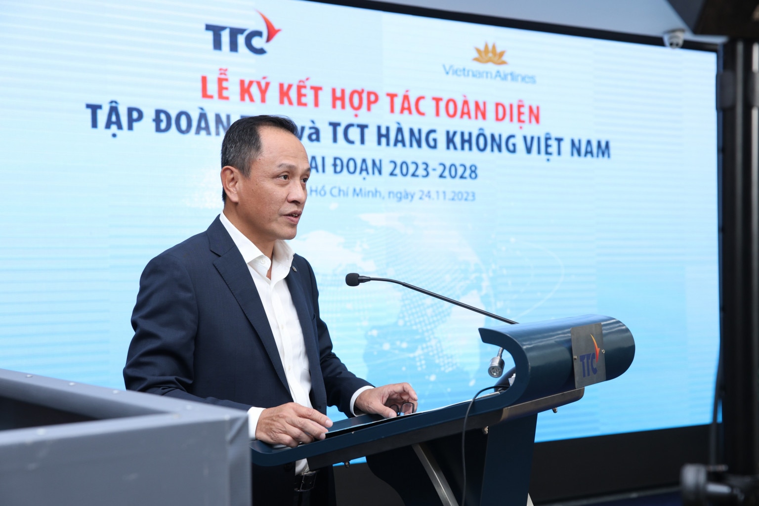 Sự kiện - Vietnam Airlines và Tập đoàn TTC ký kết hợp tác toàn diện (Hình 2).