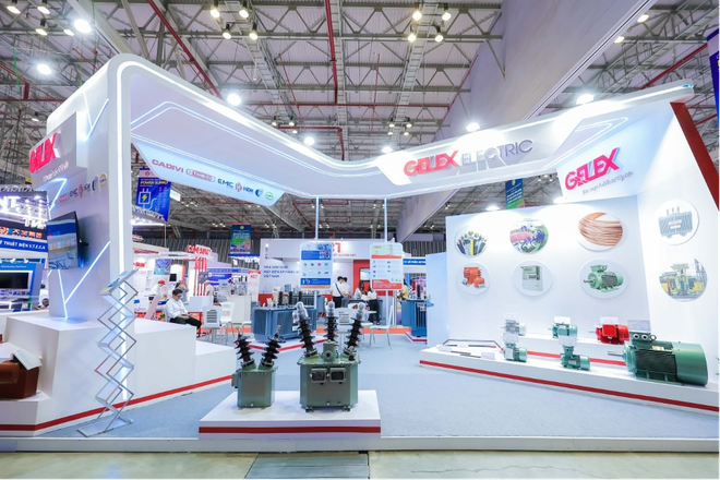 Sản phẩm thiết bị điện của các đơn vị thuộc GELEX Electric trưng bày tại triển lãm Vietnam ETE và Enertec Expo 2023. ảnh 1