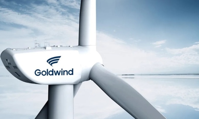 Goldwind chỉ mất một ngày để lắp đặt turbine gió 16 MW. Ảnh: Goldwind