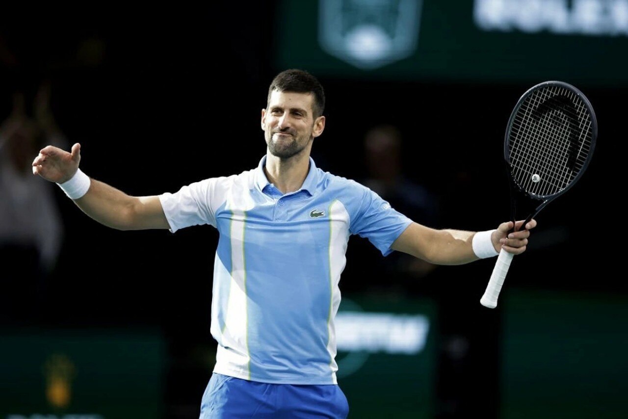 Djokovic duy trì thành tích hoàn hảo ở bán kết Paris Masters. (Nguồn: Getty)