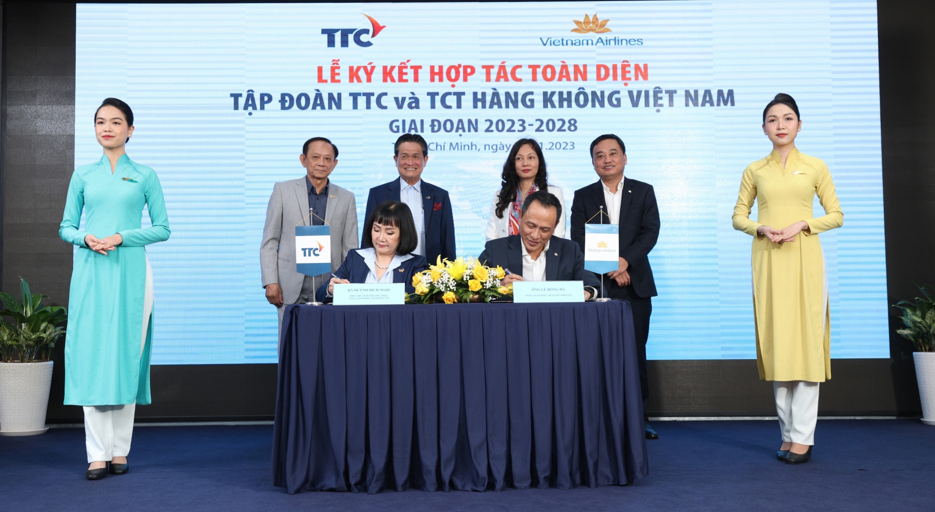 Sự kiện - Vietnam Airlines và Tập đoàn TTC ký kết hợp tác toàn diện