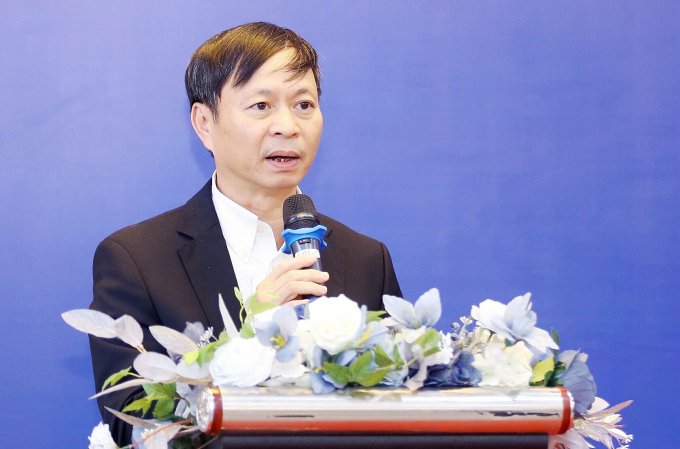 Thứ trưởng Hoàng Minh phát biểu tại lễ khởi động dự án phát triển chỉ số đổi mới sáng tạo ngành của Việt Nam. Ảnh: T Nguyên