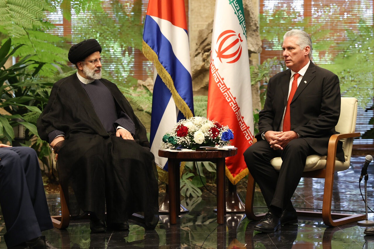 (12.04) Tổng thống Iran Ebrahim Raisi và Chủ tịch Cuba Miguel Diaz-Canel hội đàm ngày 4/12. (Nguồn: The Tehran Times)