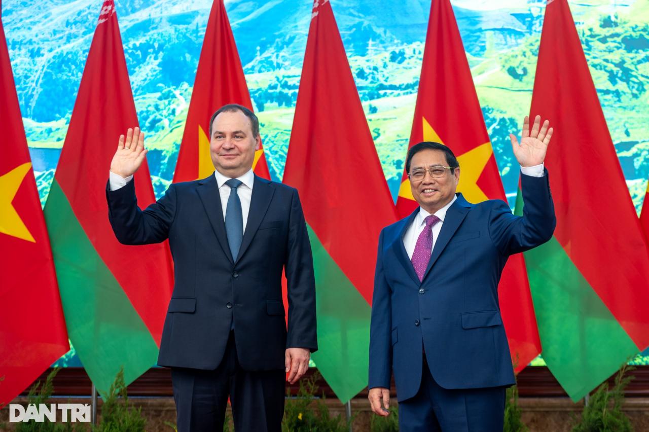 Thủ tướng Phạm Minh Chính chủ trì lễ đón Thủ tướng Belarus thăm Việt Nam - 6