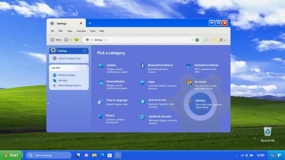 Ý tưởng Windows 11 khoác áo Windows XP- Ảnh 8. Ý tưởng Windows 11 khoác áo Windows XP- Ảnh 8.