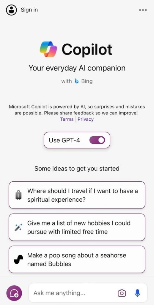 4 điểm cần lưu ý trước khi dùng Copilot AI trên iPhone- Ảnh 3. 4 điểm cần lưu ý trước khi dùng Copilot AI trên iPhone- Ảnh 3.