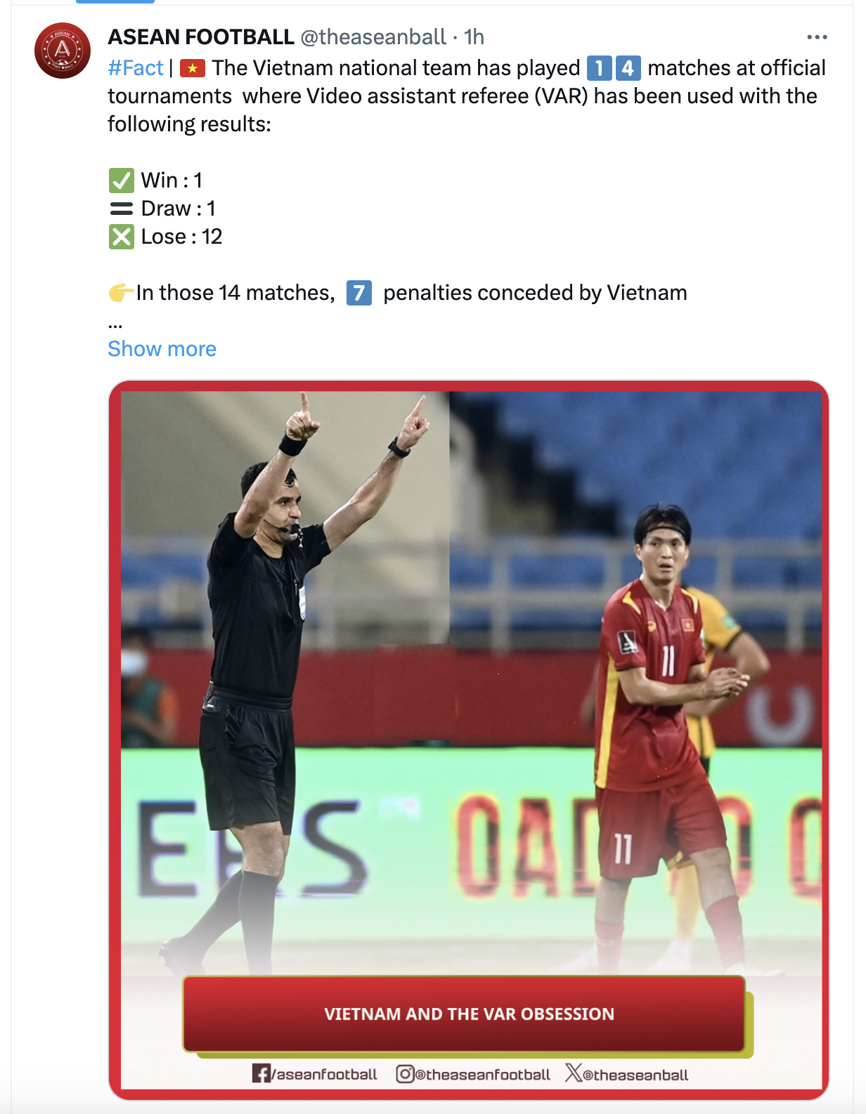 Thống kê bất ngờ về đội tuyển Việt Nam kể từ khi thi đấu có VAR - Ảnh 2. Thống kê bất ngờ về đội tuyển Việt Nam kể từ khi thi đấu có VAR - Ảnh 2.