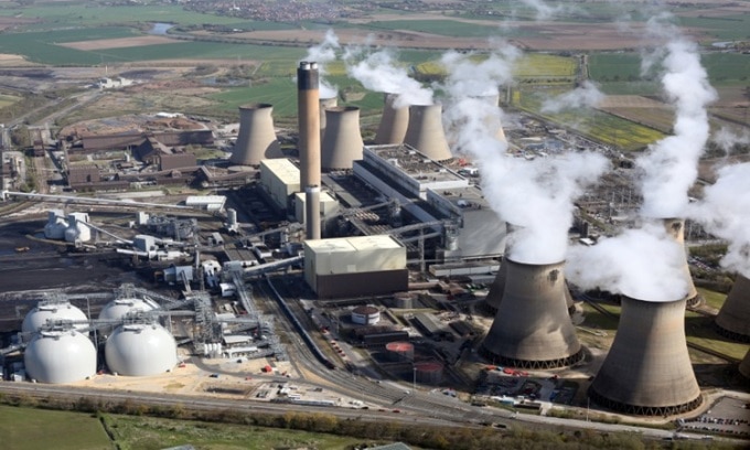 Nhà máy điện của Drax ở Yorkshire. Ảnh: NS Energy