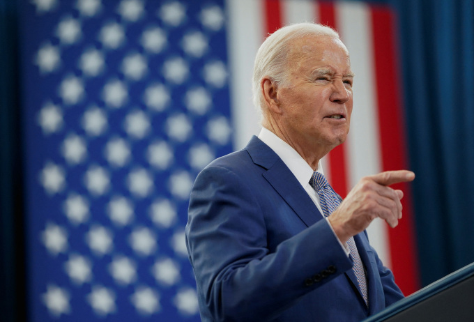 Tổng thống Mỹ Joe Biden phát biểu tại North Carolina hôm 18/1. Ảnh: Reuters