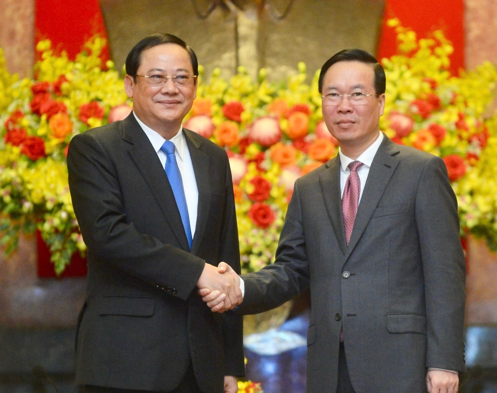 Chủ tịch nước: Dành ưu tiên cao nhất cho mối quan hệ Việt - Lào- Ảnh 1.