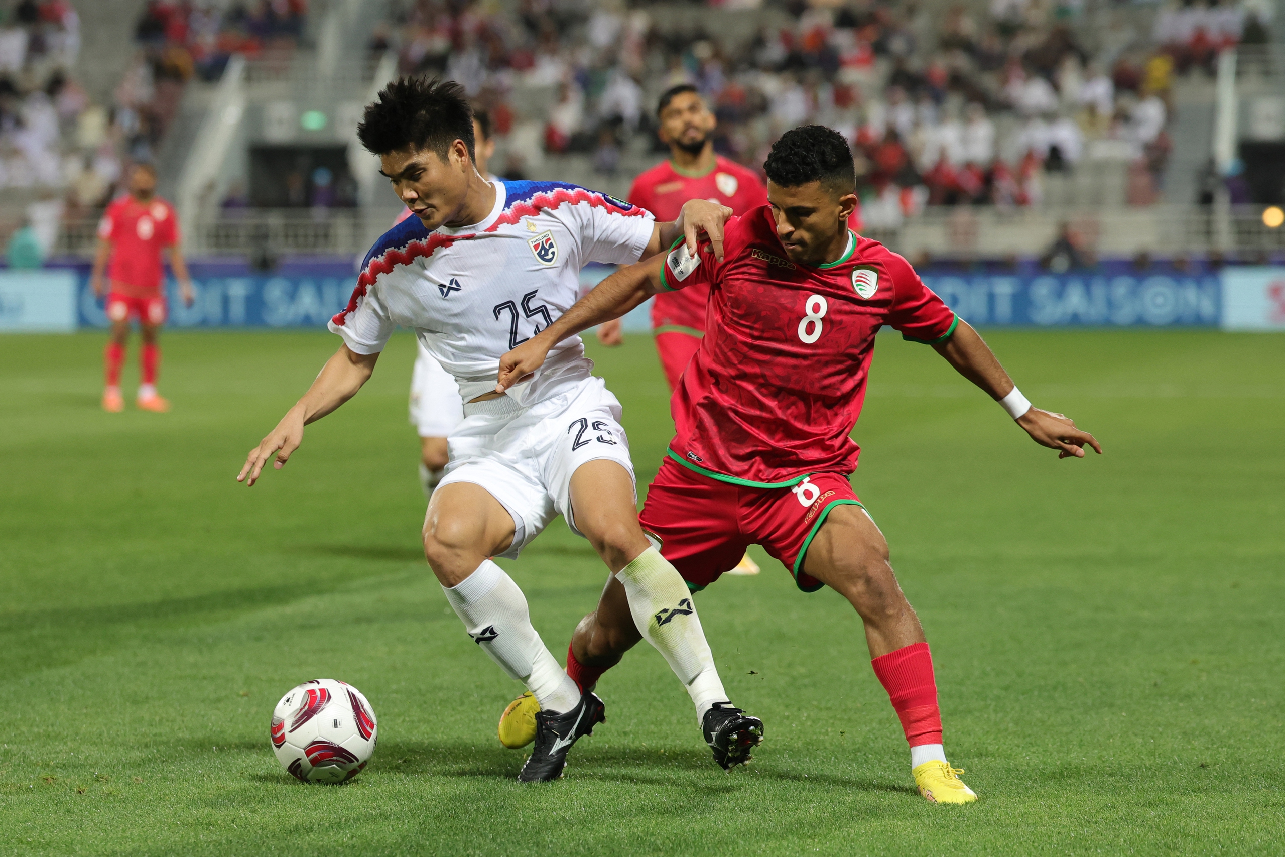 Hòa Oman, đội tuyển Thái Lan mở toang cánh cửa vượt qua vòng bảng Asian Cup 2023- Ảnh 1. Hòa Oman, đội tuyển Thái Lan mở toang cánh cửa vượt qua vòng bảng Asian Cup 2023- Ảnh 1.