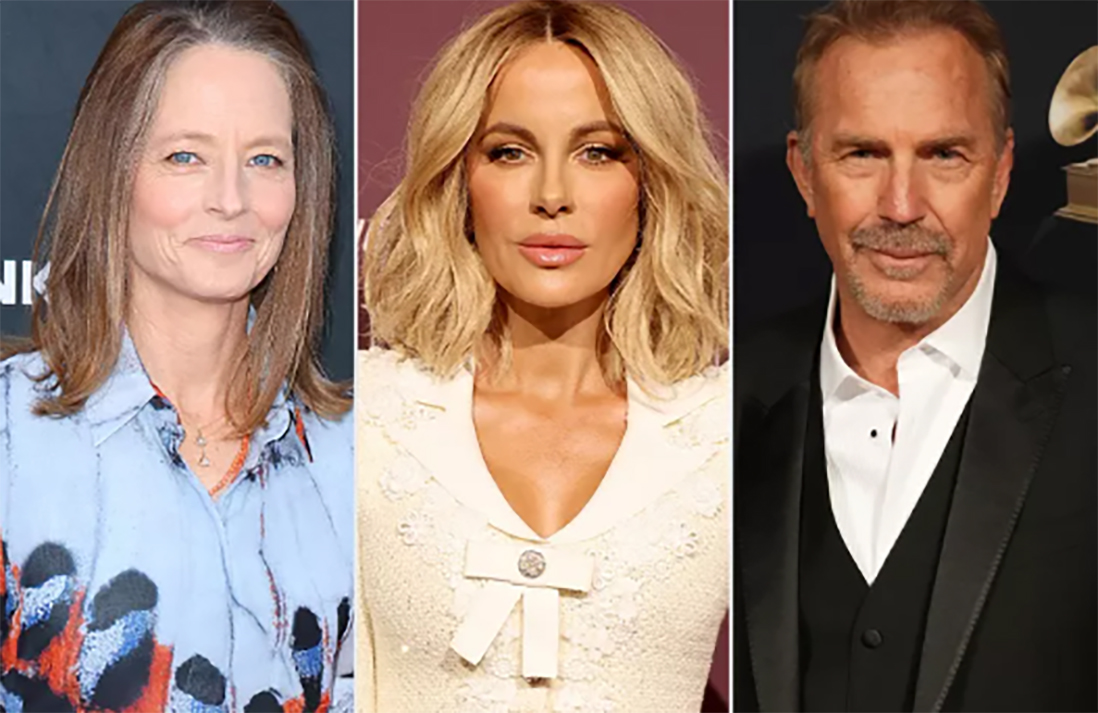 Jodie Foster, Kate Beckinsale und Kevin Costner nehmen an den Golden