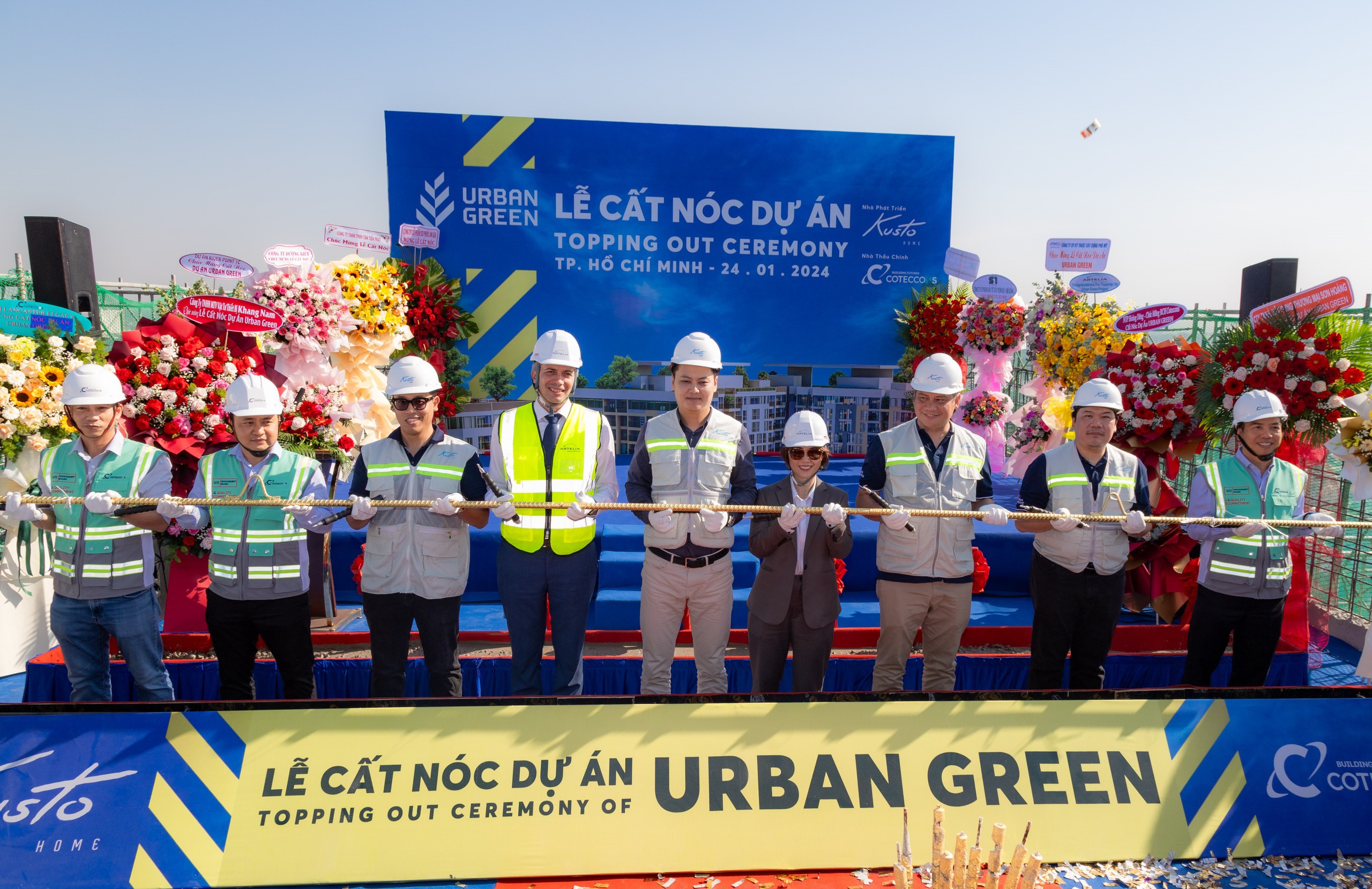 Lễ cất nóc dự án Urban Green tại thành phố Thủ Đức- Ảnh 1. Lễ cất nóc dự án Urban Green tại thành phố Thủ Đức- Ảnh 1.