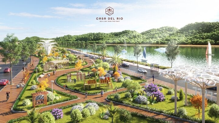 Ấn tượng trục tiện ích thương mại bám sông 1000m lần đầu tiên xuất hiện tại Hòa Bình.