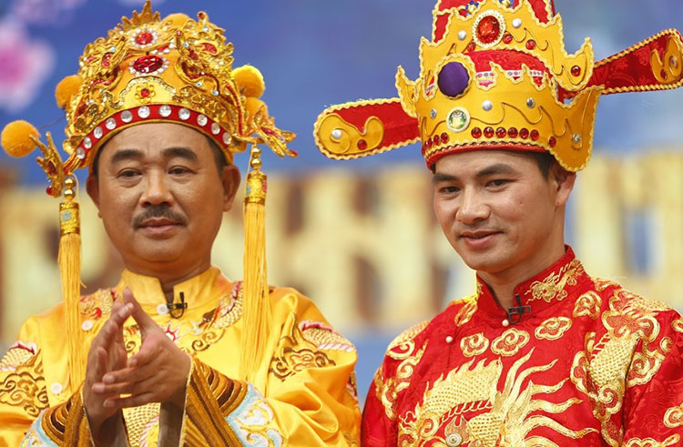 Nsndquockhanh-3 - Vietnam.vn NSND Xuân Bắc giữ vai Nam Tào tại Táo Quân trong nhiều năm. Ảnh: VTV