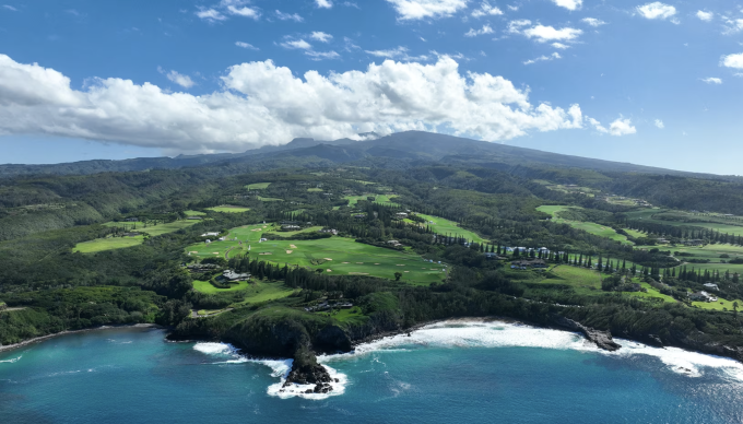 Sân Plantation par73 nhìn từ trên cao là chiến địa của The Sentry. Ảnh: PGA Tour