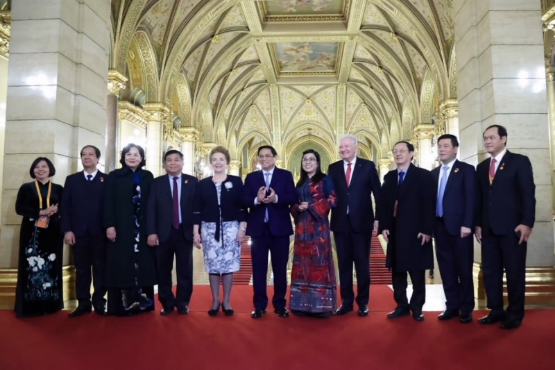 Thống đốc NHNN Nguyễn Thị Hồng tháp tùng Thủ tướng Chính phủ thăm chính thức Hungary