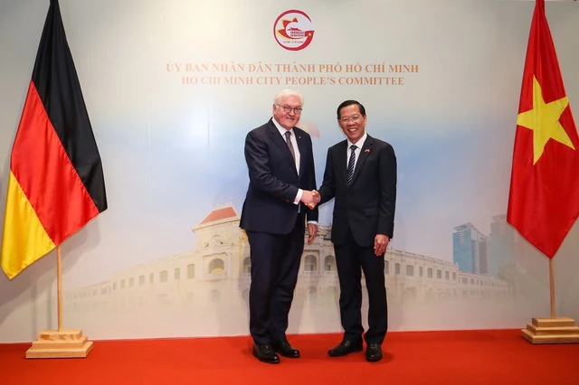 Tổng thống CHLB Đức dẫn đầu đoàn doanh nghiệp đến TP.HCM- Ảnh 1. - Vietnam.vn Tổng thống CHLB Đức dẫn đầu đoàn doanh nghiệp đến TP.HCM- Ảnh 1.