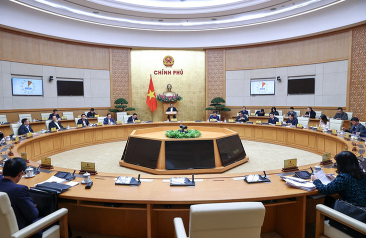 Thủ tướng: Cần kiểm soát quyền lực trong xây dựng luật- Ảnh 1. Chính phủ họp chuyên đề xây dựng pháp luật tháng 1-2024 - Ảnh: VGP