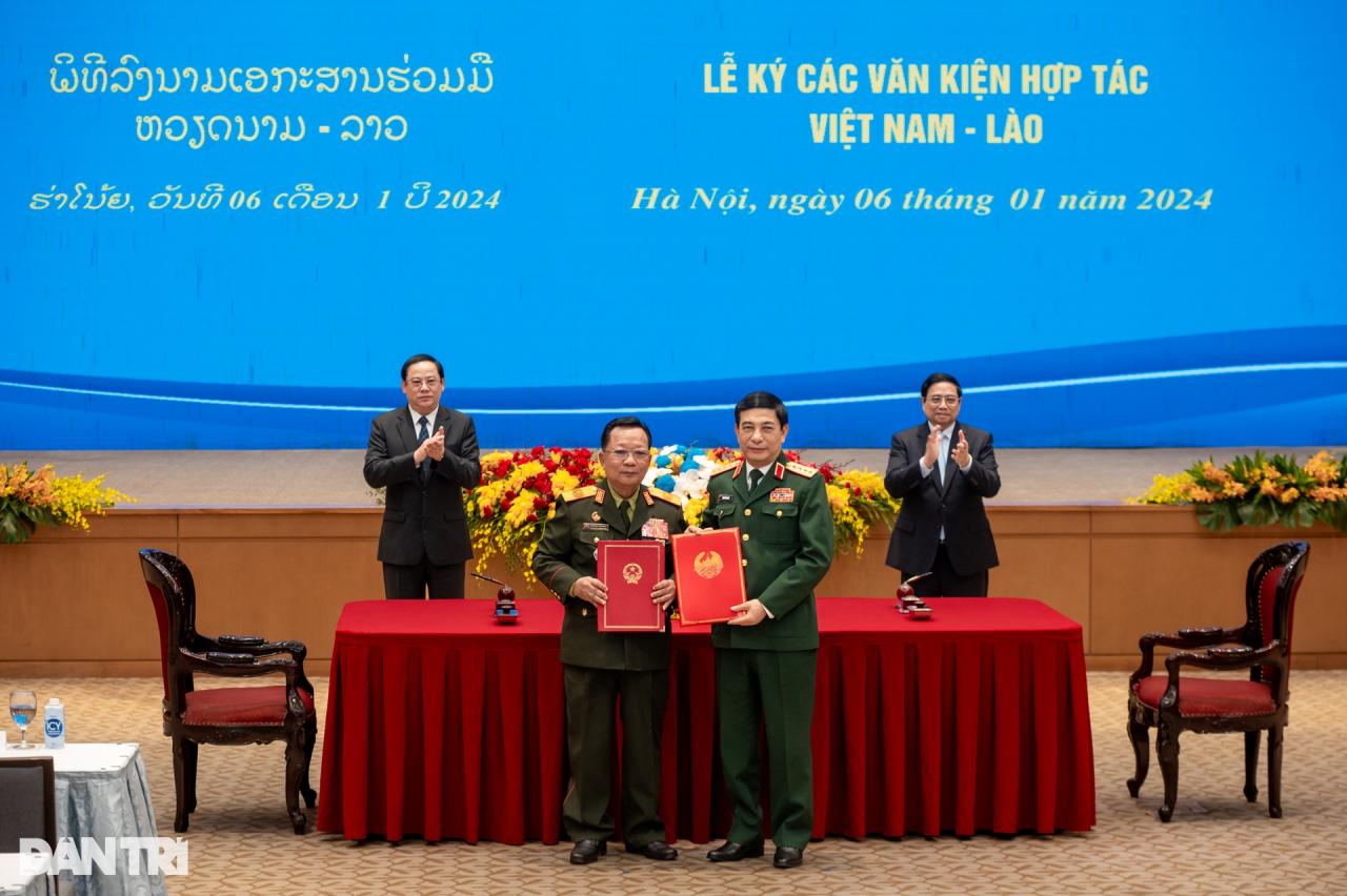 Thủ tướng Phạm Minh Chính chủ trì lễ đón Thủ tướng Lào thăm Việt Nam - 9