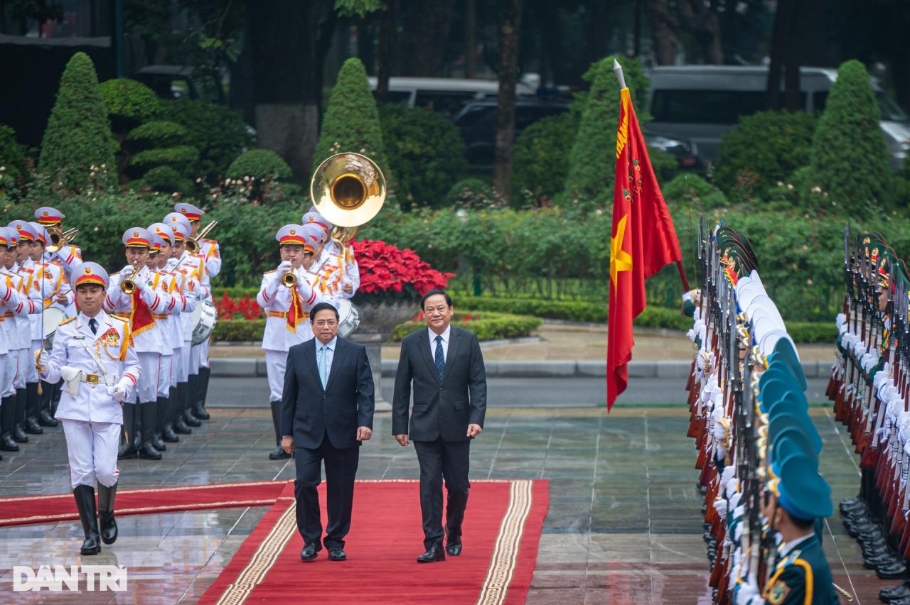 Thủ tướng Phạm Minh Chính chủ trì lễ đón Thủ tướng Lào thăm Việt Nam - 3