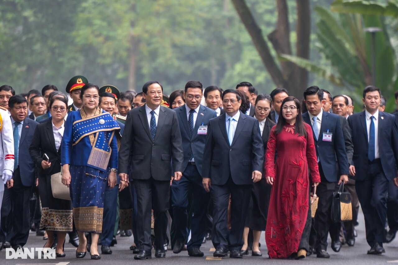 Thủ tướng Phạm Minh Chính chủ trì lễ đón Thủ tướng Lào thăm Việt Nam - 4