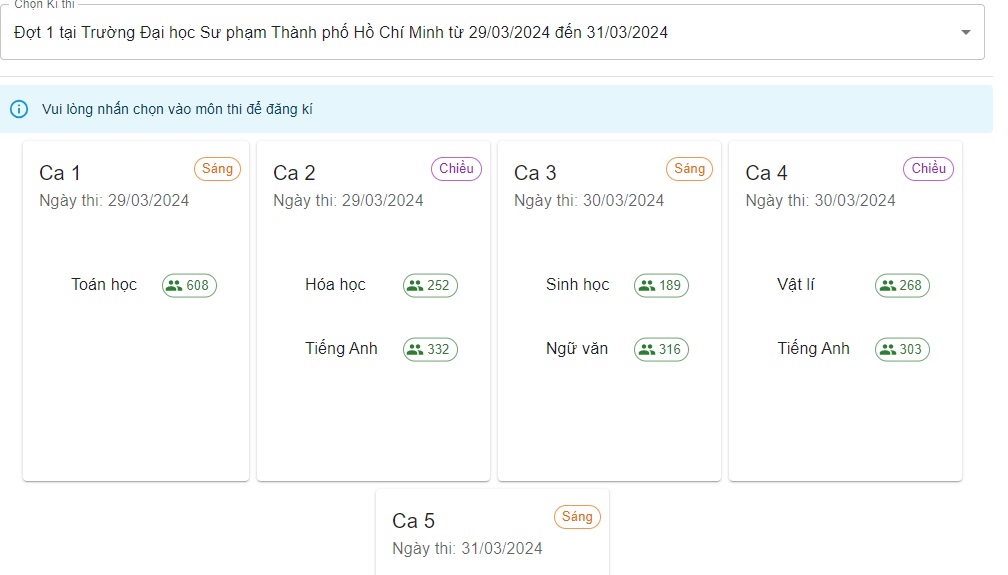 Thi đánh giá năng lực Trường ĐH Sư phạm TP.HCM: 12% lượt đăng ký sau 5 tiếng - Ảnh 1. Thi đánh giá năng lực Trường ĐH Sư phạm TP.HCM: 12% lượt đăng ký sau 5 tiếng - Ảnh 1.