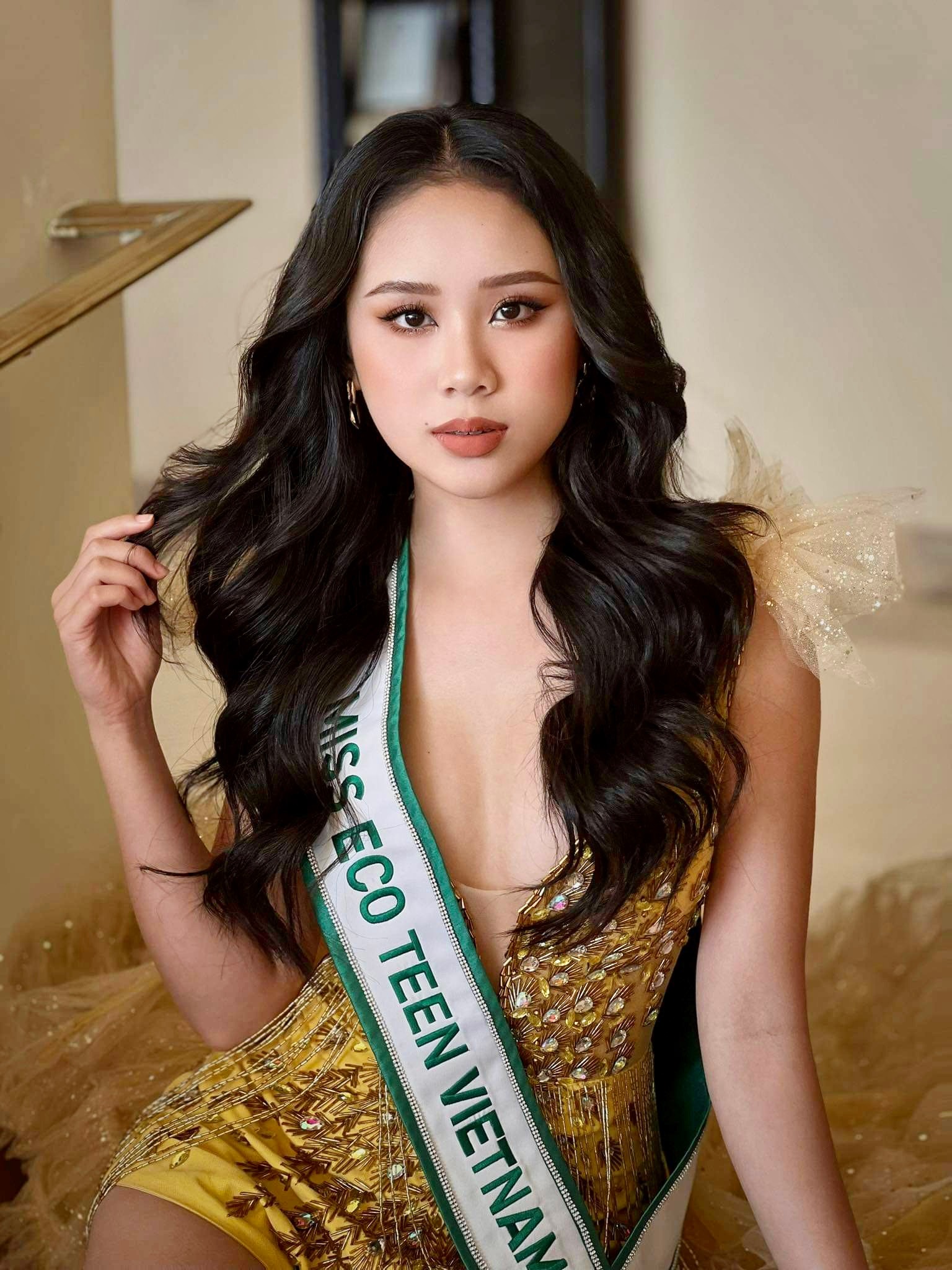 Nữ sinh 14 tuổi đại diện của Việt Nam đăng quang Á hậu Miss Eco Teen tại Ai Cập - Ảnh 7. Nữ sinh 14 tuổi đại diện của Việt Nam đăng quang Á hậu Miss Eco Teen tại Ai Cập - Ảnh 7.