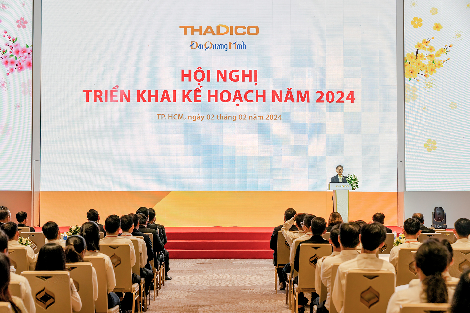 Chủ tịch HĐQT THACO Trần Bá Dương phát biểu tại Hội nghị THACO 2