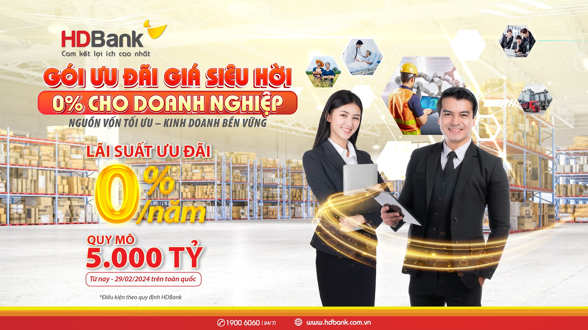 Cùng doanh nghiệp đón tết, HDBank tung thêm gói tín dụng lãi suất 0% - Ảnh 2. Cùng doanh nghiệp đón tết, HDBank tung thêm gói tín dụng lãi suất 0% - Ảnh 2.