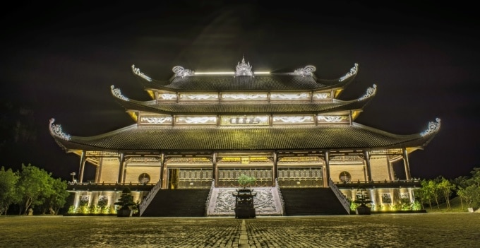 Điện Tam thế ở chùa Bái Đính, Ninh Bình. Ảnh: Chùa Bái Đính