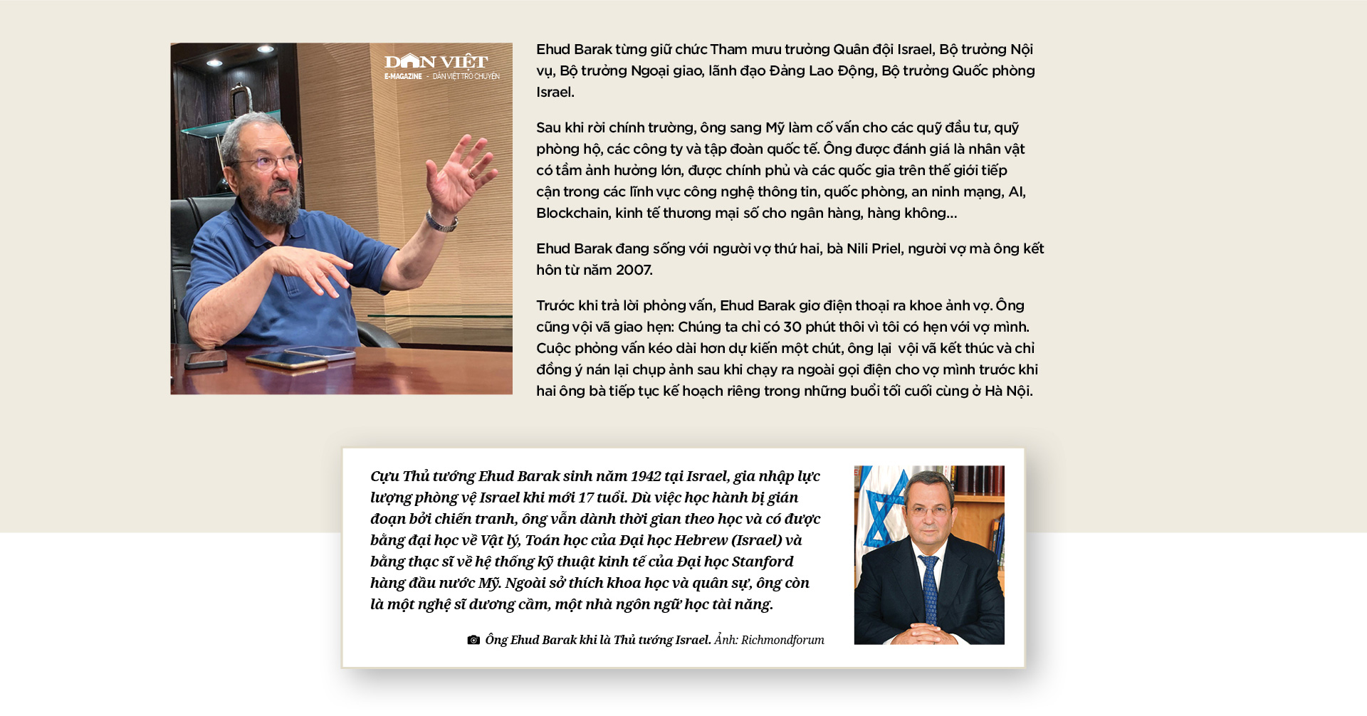 Cựu Thủ tướng Israel Ehud Barak: Với Việt Nam, giới hạn là bầu trời - Ảnh 9. Cựu Thủ tướng Israel Ehud Barak: Với Việt Nam, giới hạn là bầu trời - Ảnh 9.