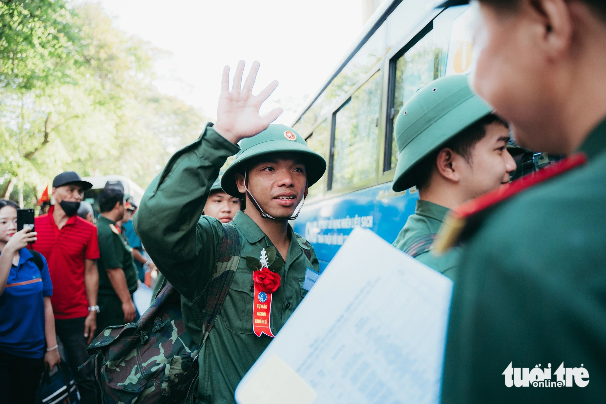 Tuổi trẻ TP.HCM háo hức tòng quân- Ảnh 13. Bước vào môi trường mới, đơn vị là nhà, thủ trưởng là người thân - Ảnh: THANH HIỆP