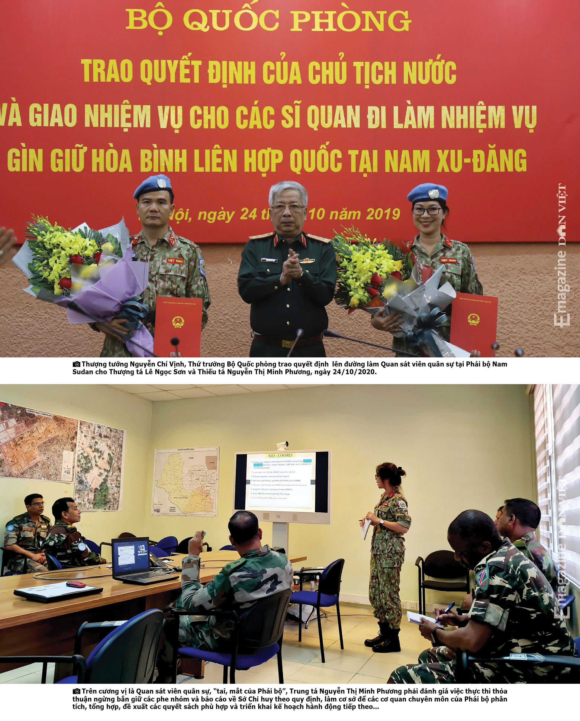 Trung tá Nguyễn Thị Minh Phương: “Miss Việt Nam” nơi vùng chiến sự - Ảnh 3. Trung tá Nguyễn Thị Minh Phương: “Miss Việt Nam” nơi vùng chiến sự - Ảnh 3.