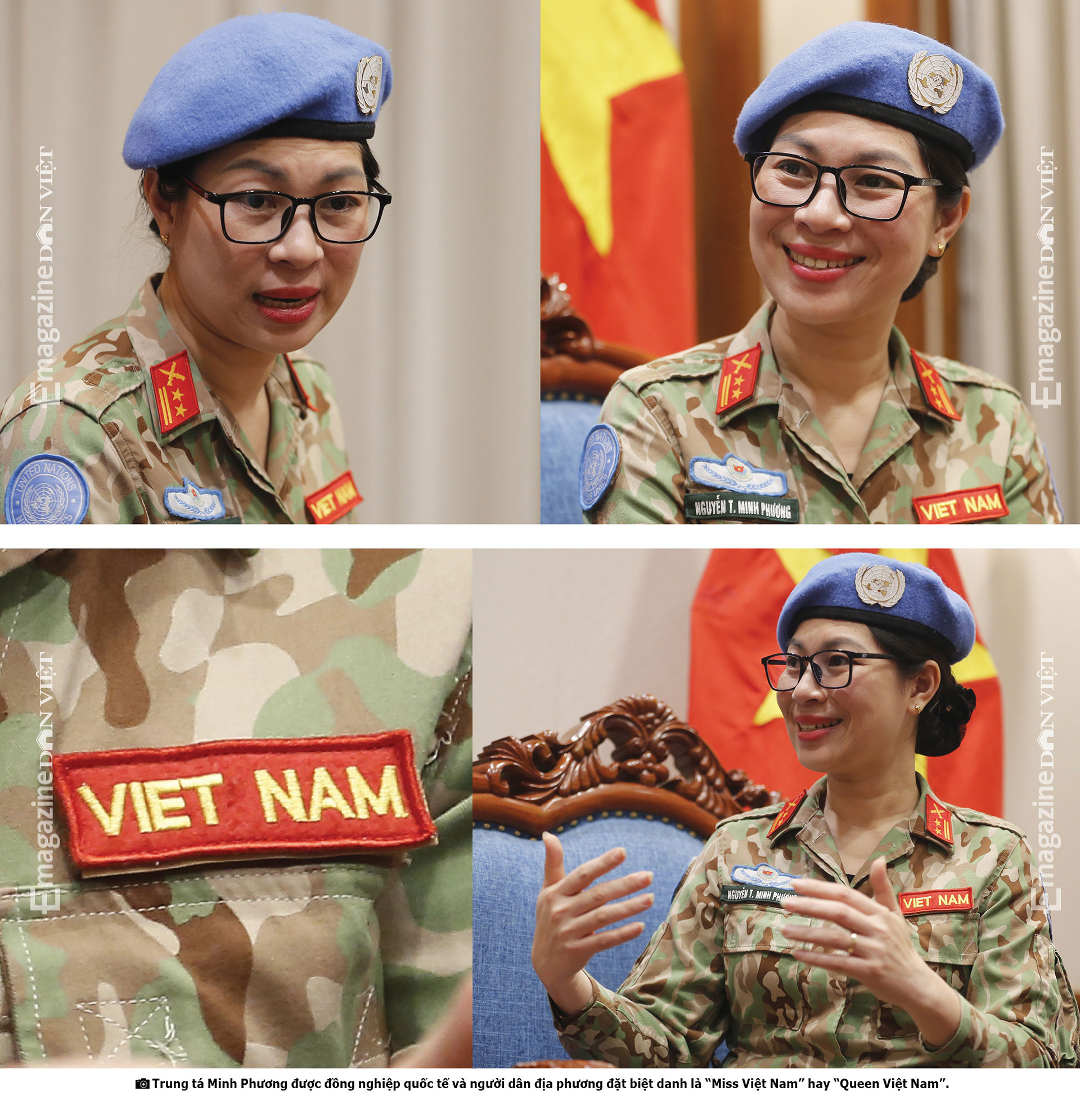 Trung tá Nguyễn Thị Minh Phương: “Miss Việt Nam” nơi vùng chiến sự - Ảnh 13. Trung tá Nguyễn Thị Minh Phương: “Miss Việt Nam” nơi vùng chiến sự - Ảnh 13.