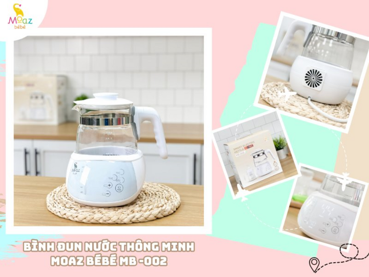 Mẹ pha sữa chuẩn công thức dễ dàng đã có “Bình đun nước thông minh MB - 002”. (Nguồn ảnh: Moazbebe)