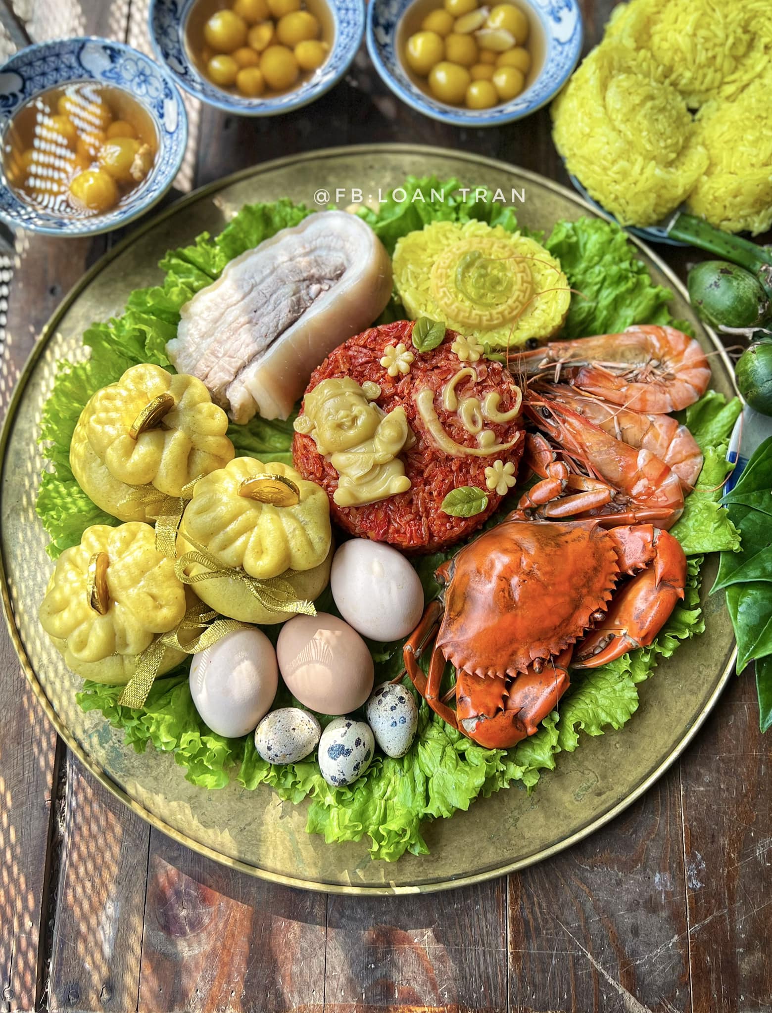 Mâm cúng Thần Tài đầy đủ lễ vật, đẹp mắt: Dân mạng thi nhau chia sẻ- Ảnh 1. Mâm cúng Thần Tài đầy đủ lễ vật, đẹp mắt: Dân mạng thi nhau chia sẻ- Ảnh 1.