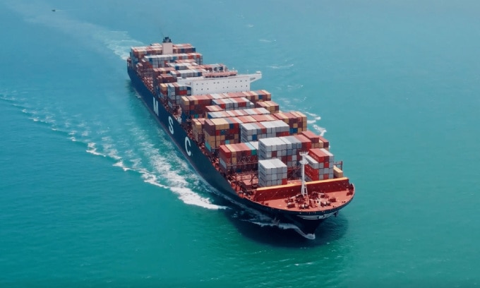 Nguyên mẫu hệ thống thu giữ carbon của Seabound được thử nghiệm trong hành trình hai tháng của tàu container cỡ trung bình. Ảnh: Seabound