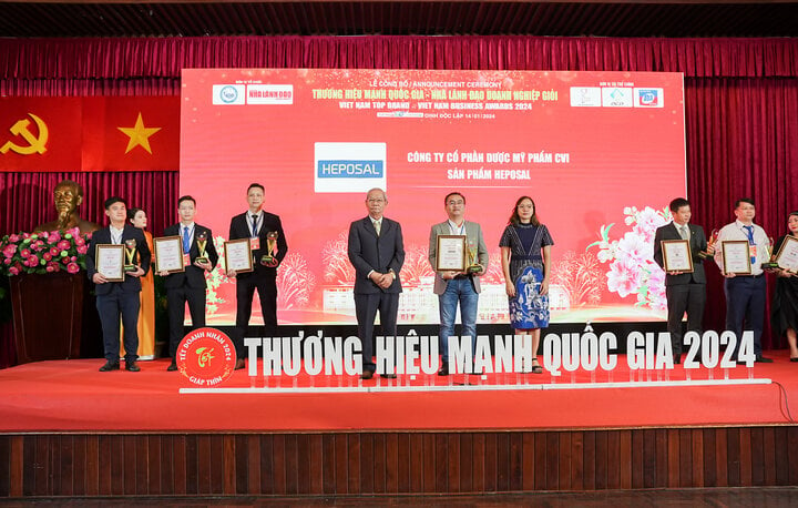 Nhãn hàng Heposal được vinh danh vào Top 20 Thương hiệu mạnh quốc gia 2024.