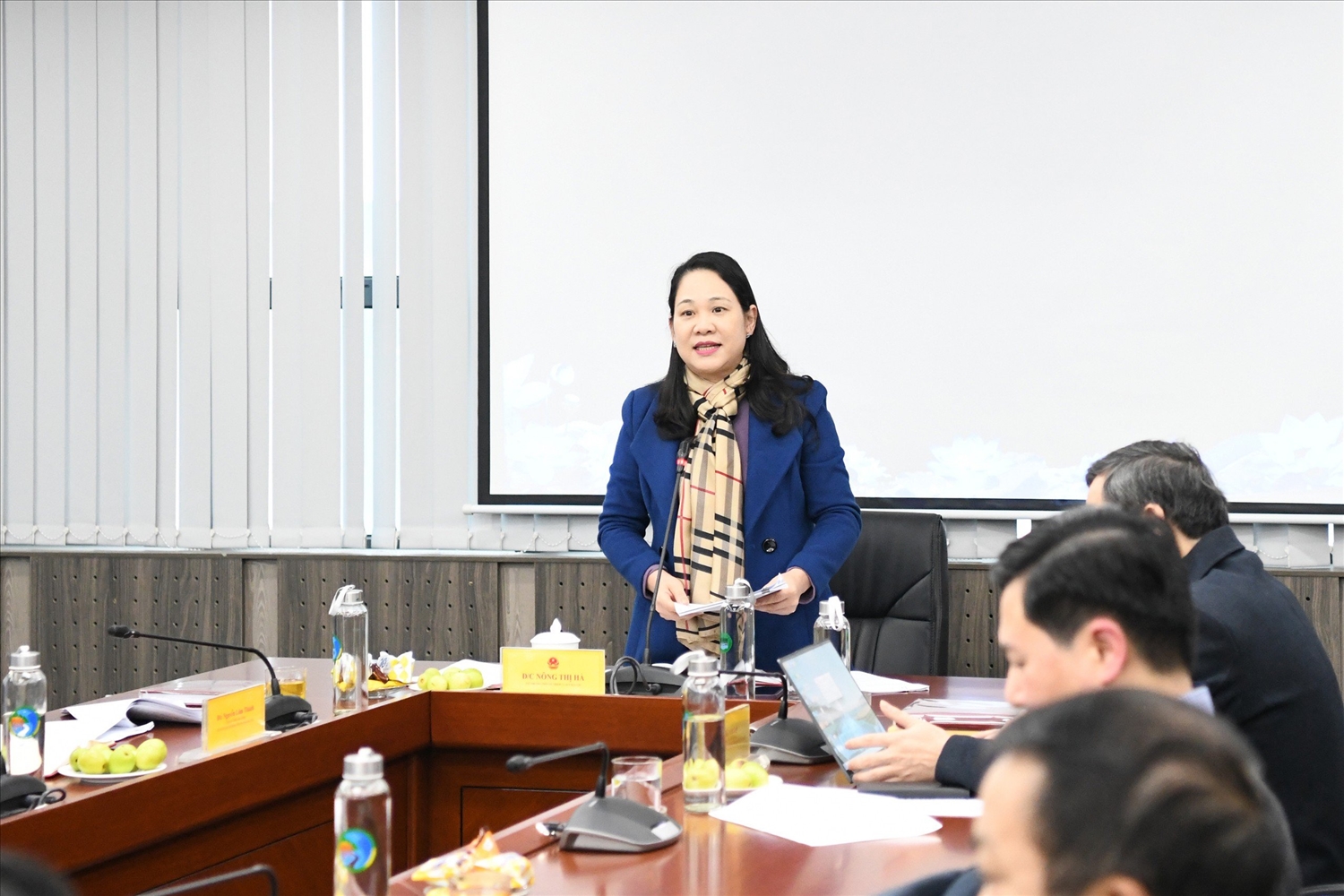 Thứ trưởng, Phó Chủ nhiệm Nông Thị Hà - Chủ nhiệm Hội đồng Khoa học và Công nghệ UBDT chủ trì phiên họp Thứ trưởng, Phó Chủ nhiệm Nông Thị Hà - Chủ nhiệm Hội đồng Khoa học và Công nghệ UBDT chủ trì phiên họp
