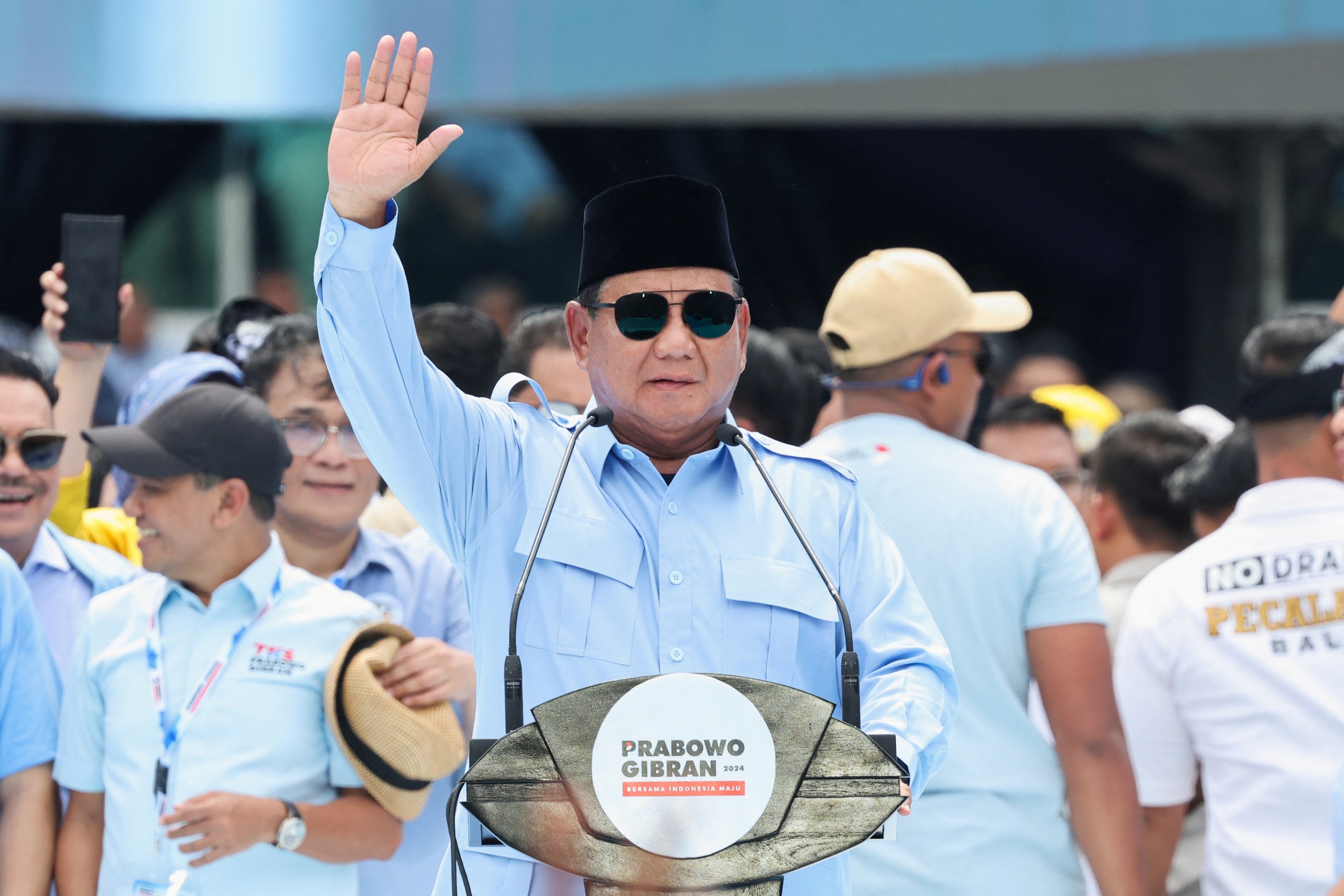 Mít tinh cực lớn tại Indonesia trước kỳ bầu cử tổng thống quan trọng- Ảnh 1.