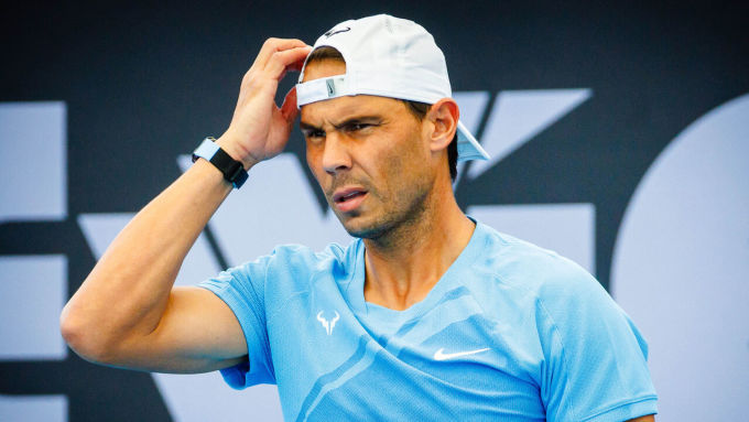 Nadal không thi đấu từ sau khi chơi ba trận ở giải Brisbane International hồi tháng Một. Ảnh: ATP