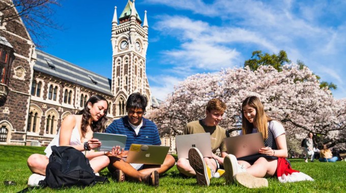 Sinh viên Đại học Otago, New Zealand. Ảnh: Cơ quan giáo dục New Zealand