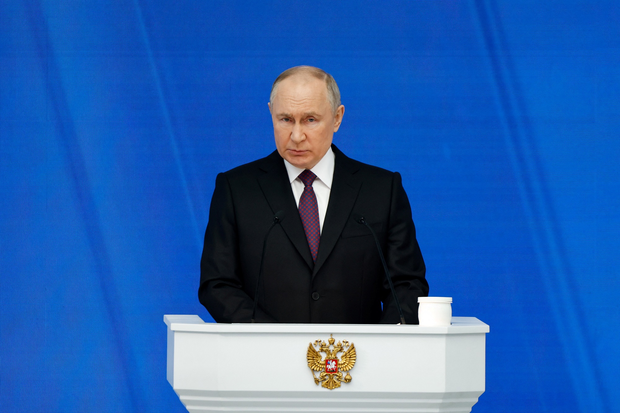 Ông Putin nói có nguy cơ chiến tranh hạt nhận nếu phương Tây gửi quân đến Ukraine- Ảnh 1. Ông Putin nói có nguy cơ chiến tranh hạt nhận nếu phương Tây gửi quân đến Ukraine- Ảnh 1.